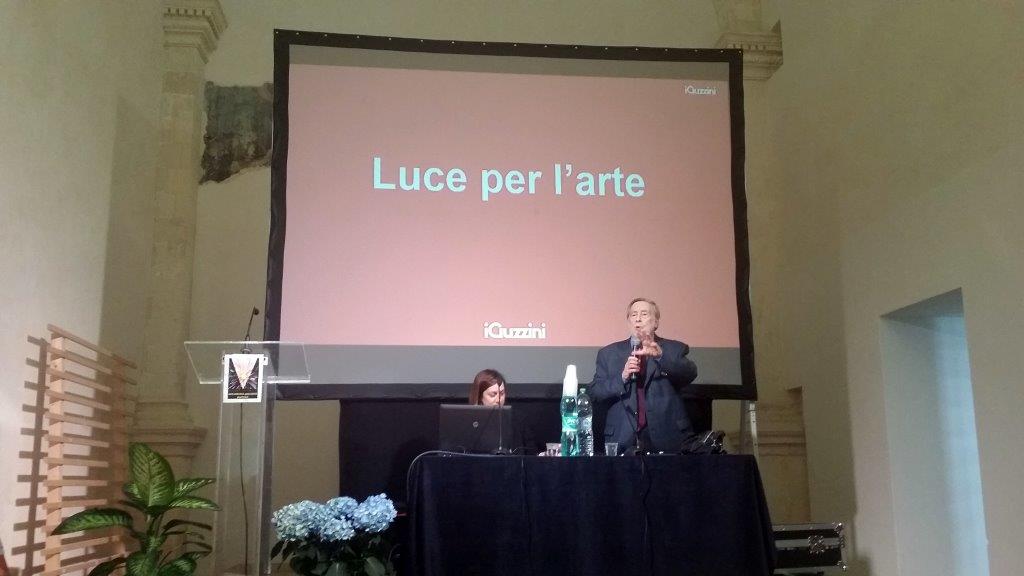 ARMANDO GINESI A MATERA PARLA DELL'ILLUMINAZIONE DELLE OPERE D'ARTE