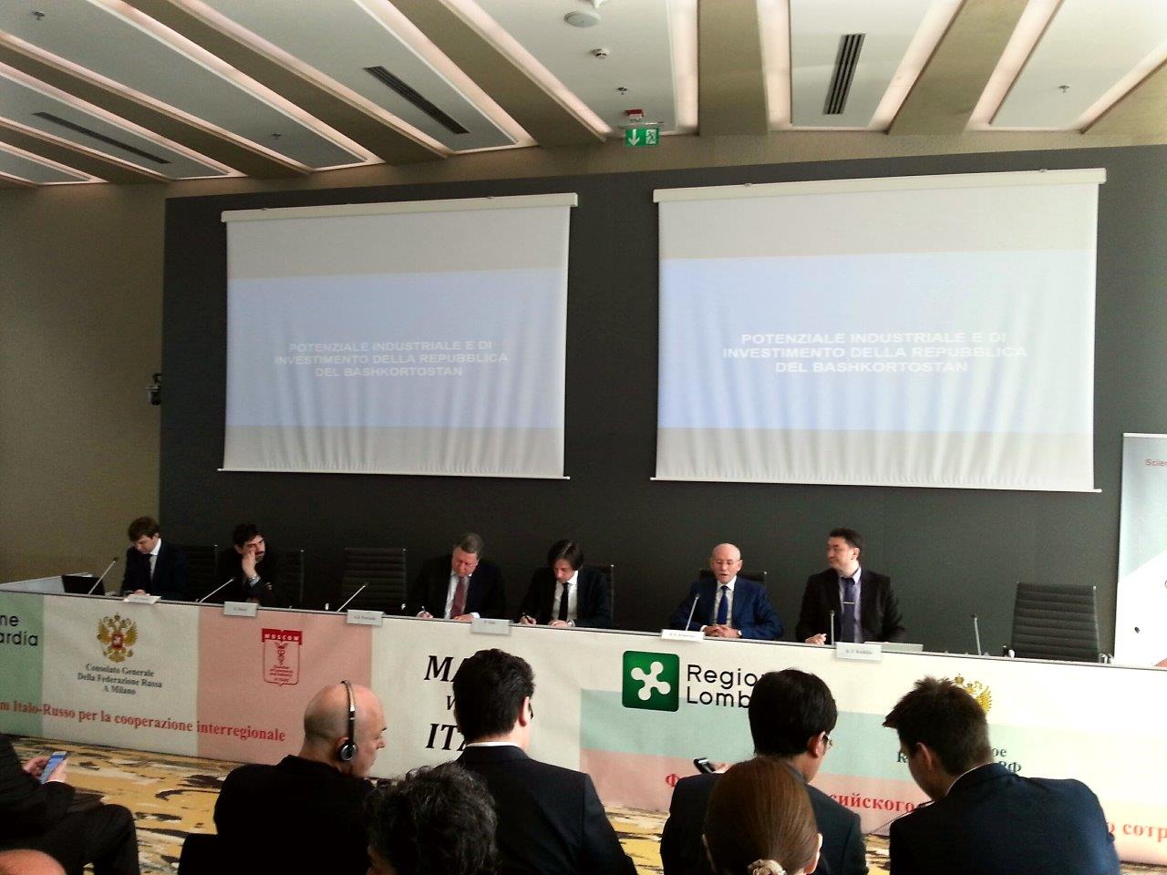 IL CONSOLE MARCO GINESI PARTECIPA AL FORUM ITALO RUSSO PER LA COOPERAZIONE INTERREGIONALE DI MILANO