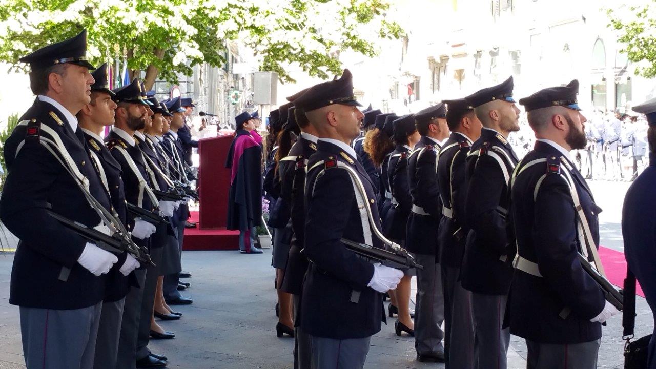 IL CONSOLE ONORARIO MARCO GINESI ALLE CELEBRAZIONI PER IL 165.MO DELLA FONDAZIONE DEL CORPO DELLA POLIZIA DI STATO