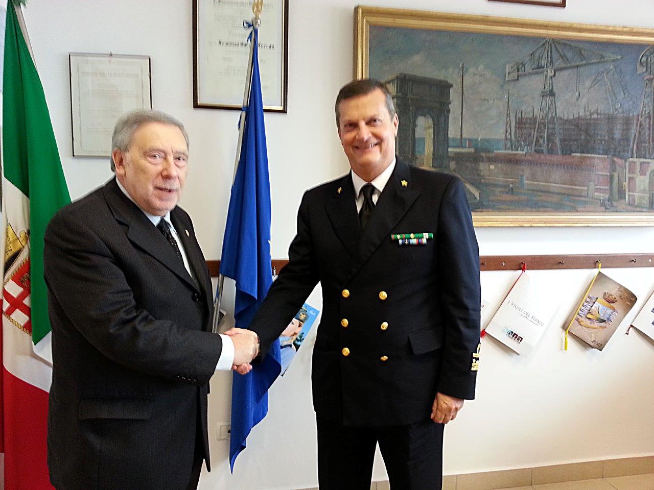 IL CONSOLE ONORARIO DI RUSSIA RENDE VISITA AL CONTRAMMIRAGLIO COMANDANTE DELLA CAPITANERIA DI PORTO E GUARDIA COSTIERA