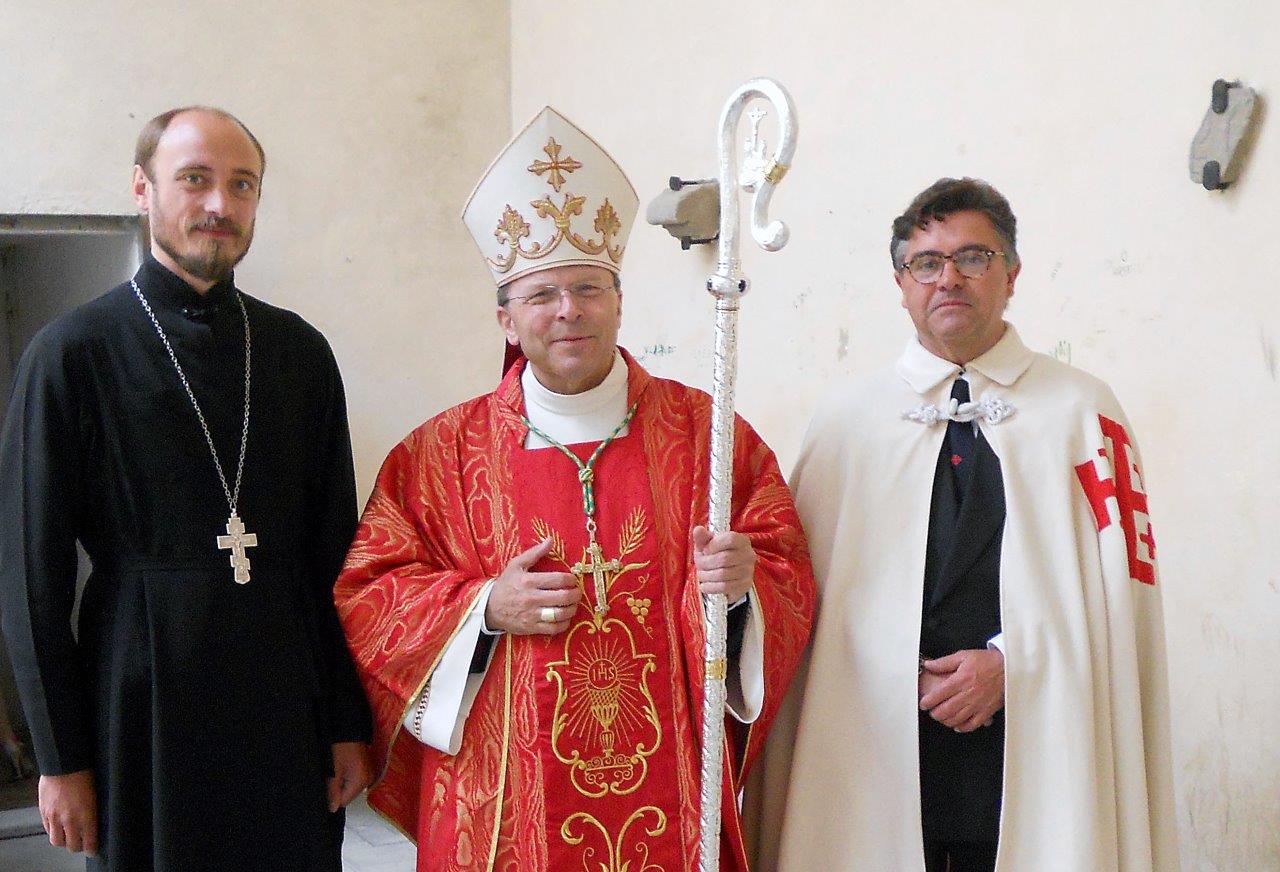 Padre Vincislav Tukan alla Festa del Crocefisso di Apecchio