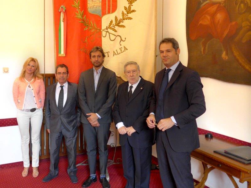 VISITA AL SINDACO E AL PRESIDENTE DEL CONSIGLIO COMUNALE DI RIMINI DEL CONSOLE DELLA FEDERAZIONE RUSSA DI ANCONA ARMANDO GINESI