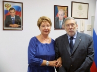 Natela Scenghelia, Presidente della Rappresentanza commerciale Russa in Italia, in visita nelle Marche