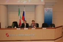 Natela Scenghelia, Presidente della Rappresentanza commerciale Russa in Italia, in visita nelle Marche