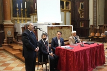 il saluto del Prof. Armando Ginesi, Console On. Russo ad Ancona